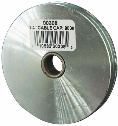 APPROVED VENDOR Sheave: Lifting/Pulling, 800 lb Working Load Limit, 1/4 in Compatible Rope Dia - Wire Rope Sheaves
