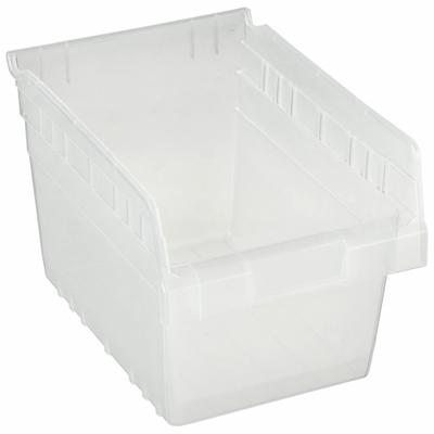 QUANTUM STORAGE SYSTEMS Shelf Bin: 11 5/8 in Overall Lg, 8 3/8 in x 8 in, Clear - Clearview Plastic Shelf Bins