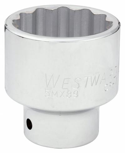 WESTWARD Socket: SAE, 3/4 in Drive Size, 1 13/16 in Socket Size, 12-Point, Std, Chrome - 3/4" Drive Hand Sockets