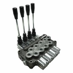 HYDRO CUSTOM Hydraulic Directional Control Valve: Four-Way / Three Positions, Tandem Center (MPN 228909). Key specifications — attr1017968: HYDRO CUSTOM; attr1017969: Tandem Center; attr1018005: Spring Center.
