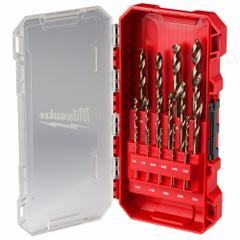 MILWAUKEE Jobber Length Drill Bit Set: 15 Pc, 1/16" to 3/8", 135° Point, Cobalt, 3-Flats Shank (MPN 48-89-2370). Key specifications — attr1236168: PACKOUT™ Case.