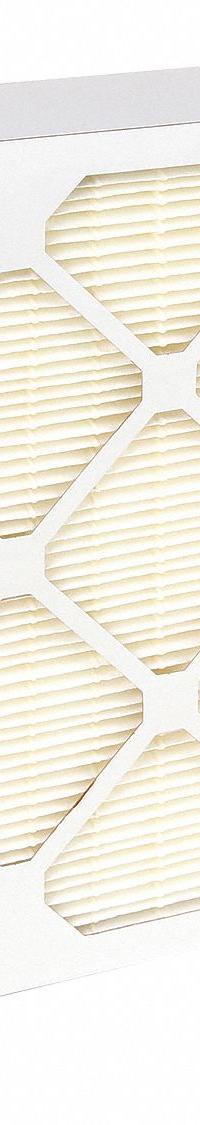 GRAINGER Minipleat Air Filter: 12 in x 24 in x 4 in, Fiberglass, Beverage Board, No Header, MERV 14 (MPN 6B597). Key specifications — Brand: GRAINGER; Frame or Header Material: Beverage Board; Media Material: Fiberglass.