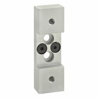 Roller Wheel Bracket: 10 Series, 49/64 in L x 1 in W x 3 1/8 in H, Silver, Anodized (MPN 2750). Key specifications — Brand: 80/20; Housing Material: Aluminum; Includes: Mounting Hardware; Finish: Anodized.