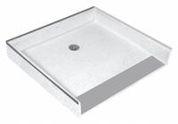 FIAT PRODUCTS Shower Floor: Rectangle, Barrier Free Threshold, Terrazzo, 38 5/8 in Overall Lg (MPN ADAWN3636081). Key specifications — Material: Terrazzo; Drain Location: Center; Brand: FIAT PRODUCTS.