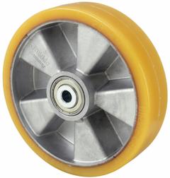 APPROVED VENDOR Caster Wheel: 6 5/16 in Wheel Dia., 2 in Wheel Wd, Polyurethane, Aluminum, Std, Tan (MPN ALTH 160/20K-BB0.5). Key specifications — Brand: APPROVED VENDOR; Wheel/Tread Color: Tan.