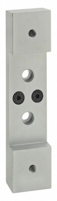 Roller Wheel Bracket: 15 Series, 1 3/16 in L x 1 1/2 in W x 6 1/8 in H, Silver, Anodized (MPN 2757). Key specifications — Brand: 80/20; Housing Material: Aluminum; Includes: Mounting Hardware; Finish: Anodized.