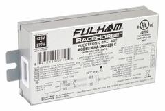 FULHAM CFL Ballast: 120 to 277V AC, 1/2 Lamps Supported, 18 W_28 W_38 W_39 W Bulb Watt, Electronic (MPN RHA-UNV-226-K). Key specifications — Lamp Types Supported: (1) CFM57; Brand: FULHAM; Number of Lamps Supported: 2.