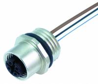 MURRELEKTRONIK Cordset: M12 Female – Front Mounting Receptacle, A, 12 Pins, 0.2 m Wire Lead Lg (MPN 7000-19182-9790020). Key specifications — IP Rating: IP67; NEMA Rating: 4; Brand: MURRELEKTRONIK; Wire Size: 0.14 sq mm; Coding: A.