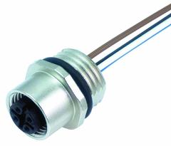 MURRELEKTRONIK Cordset: M12 Female – Front Mounting Receptacle, A, 12 Pins, 0.2 m Wire Lead Lg (MPN 7000-19182-9790020). Key specifications — IP Rating: IP67; NEMA Rating: 4; Brand: MURRELEKTRONIK; Wire Size: 0.14 sq mm; Coding: A.