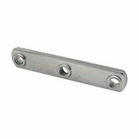 T-Slot Framing System Fastener: M6 Size, 5/32 in Thread Lg, 10 Series, Triple, Zinc-Plated, Steel (MPN 3900-4). Key specifications — Fastener Type: T-Nut; Material: Steel; Finish: Zinc-Plated; T-Slot Fastener Type: T-Nut; Threaded Hole Location: Triple; Compatible Series: 80/20 10 Series; System of Measurement: Inch; Brand: 80/20.