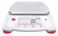 OHAUS Compact Bench Scale: 6,200 g Capacity, 0.1 g Readability, Carat/Custom/g/kg/lb/lb/oz/oz/pwt (MPN SPX6201). Key specifications — Brand: OHAUS; Display Type: LCD.
