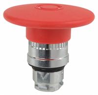 SCHNEIDER Emergency Stop Push Button: Red, 22 mm Mounting Size, Metallic, Maintained (MPN ZB4BX84). Key specifications — Brand: SCHNEIDER; Action: Maintained; Series: XB4; Push Button Material Type: Metallic.