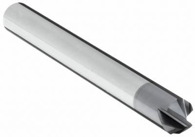 APPROVED VENDOR Chamfer Mill: Carbide, AlTiN Coated, 4 Flute, 90°, 3/8" Mill Dia - Carbide Chamfer Mills