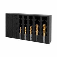 HOLEMAKER TECHNOLOGY Spiral Flute Impact Tap Set: 5 Pc, 6H, TiN Coated High Speed Steel (MPN 309020-SET1). Key specifications — attr1300563: 3/8 in Spiral Flute Taps; attr1300542: HOLEMAKER TECHNOLOGY.