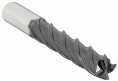 OSG Square End Mill: Carbide, TiAlN Coated, 4 Flute, 1" Mill Dia, 3" LOC, 6" OAL (MPN VG441-1008)
