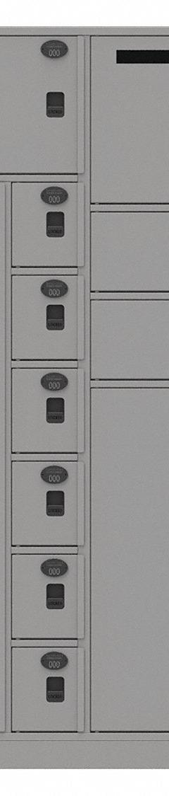 SENTINEL Law Enforcement Evidence Locker: Pass-Through Backing, Keyless Lift Latch, 12 Compartments (MPN 12AA-PT). Key specifications — Brand: SENTINEL; Product Ships: Assembled; Color: Gray.