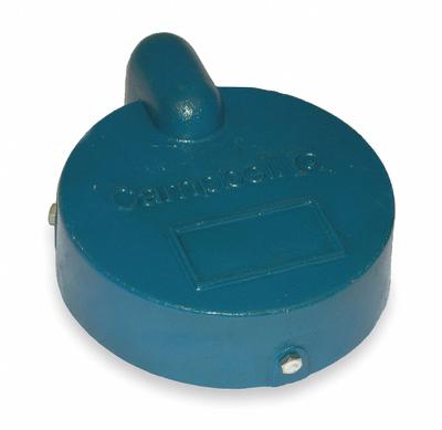 CAMPBELL Well Cap: Cast Iron, 6 5/8 in Compatible Casing ID, 1.38 in Cable Hole - Well Caps