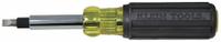 KLEIN TOOLS Multi-Bit Screwdriver: Hex/Phillips/Slotted/Square Tip, 6 Tips, 7 3/4 in Overall Lg (MPN 32557). Key specifications — attr1205339: Slotted: 3/16 in + 1/4 in; attr1205303: KLEIN TOOLS.