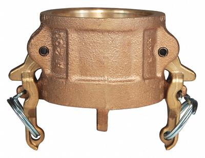 DIXON VALVE & COUPLING Dust Cap: 2 1/2 in Coupling Size, 150 psi Max. Working Pressure @ 70 F - Type DC Forged Brass Cam & Groove Dust Caps