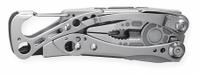 LEATHERMAN Multi-Tool: Multi-Tool Plier, 7 Tools, 7 Functions, 4 in Closed Lg, 7 3/4 in Open Lg (MPN 830846). Key specifications — attr15951: LEATHERMAN; attr15966: Phillips #1 and #2; attr10311: Skeletool; attr10312: Silver; attr15963: Aluminum; attr15971: Multi-Tool Plier; attr15972: Needle Nose Pliers; attr15977: Fold-Out.