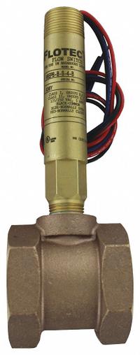 DWYER Liquid Flow Switch: Paddle, 1/2 in/1/4 in/2 in/3/8 in For Pipe Size, Brass, 1 1/4 in NPT, NPT (MPN V6EPB-B-S-4-B). Key specifications — Brand: DWYER; Contact Rating (DC): 24 A (Inductive) @ 30V (CSA, ATEX and IECEx Models); For Pipe Size: 1/2 in; Hazardous Location Rating: Class I, Div 1 and 2, Group A, B, C, D; Contact Rating (AC): 5 A @ 125/250V.