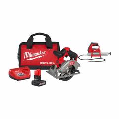 MILWAUKEE Tool Combination Kit: 2 Tools, Circular Saw/Grease Gun, 12 V DC Volt, Battery Included (MPN 2521-21HO, 2446-20). Key specifications — attr1176460: Circular Saw.