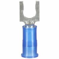 3M Fork Terminals: Blue, Nylon, #8 Stud Size, 16 AWG – 14 AWG Wire Range, Locking Fork, 600 V (MPN MNG14-8FLX). Key specifications — Manufacturer Part Number: MNG14-8FLX; Brand: 3M.