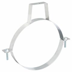 Duct Hanger: 10 in Duct, Steel, 12 3/8 in Lg, 10 in Wd (MPN 8010004161). Key specifications — Includes: Bolts; Brand: NORDFAB; Base Material: Steel; For Duct Shape: Round.