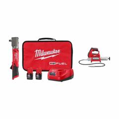 MILWAUKEE Tool Combination Kit: 2 Tools, Grease Gun/Impact Wrench, 12 V DC Volt, Battery Included (MPN 2565-22, 2446-20). Key specifications — attr1176460: Impact Wrench.