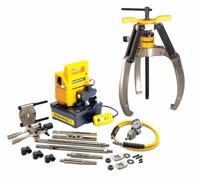ENERPAC Hydraulic Puller Set: 12 ton Capacity with Attachments - Ram Puller Sets