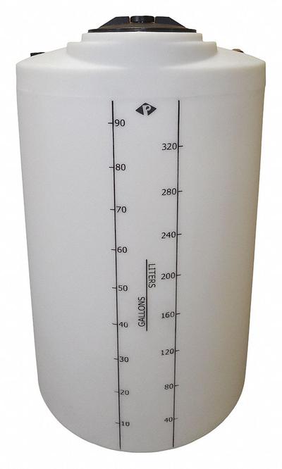 PEABODY ENGINEERING Storage Tank: Single Wall, Vertical, 100 gal, Closed Top - Vertical Liquid Storage Tanks