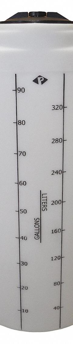 PEABODY ENGINEERING Storage Tank: Single Wall, Vertical, 100 gal, Closed Top, 1/4 in Wall Thick (MPN 01-31264). Key specifications — Construction Material: LLDPE; Brand: PEABODY ENGINEERING.