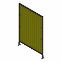 T-Slot Framing System Panel: Stand-Alone, Black, 72 in H x 24 in W x 5 1/2 in D, Mesh (MPN 48232). Key specifications — Finish: Anodized/PVC-Coated; Brand: FAZTEK; Panel Color: Yellow; Panel Type: Mesh; Color: Black; Material: Wire; Mesh Shape: Square; Assembly: Assembled.