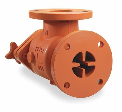 SSI Strainer: 6 in, 4 in Outlet Connection Size, FF Flange, 13 in Lg, Cast Iron - Suction Diffusion Strainers