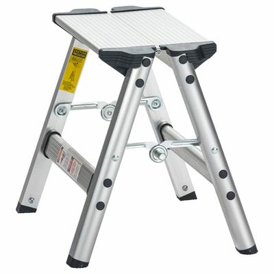 XTEND + CLIMB Step Stool: 1 Steps, 12 in Overall Ht, 225 lb Load Cap, Aluminum - Folding Step Stools