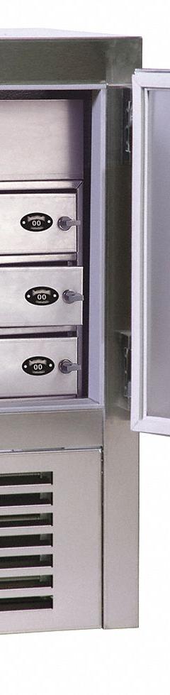 SENTINEL Law Enforcement Evidence Refrigerator: Pass-Through Backing, Keyed, 6 Compartments, Gray (MPN ERF42-06-PT). Key specifications — Brand: SENTINEL; Product Ships: Assembled; Power Requirements: 115 Vac, 60 hz, Dedicated 15 Amp Circuit; Color: Gray.