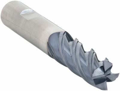 WIDIA HANITA Square End Mill: Carbide, AlTiN Coated, 4 Flute, 1" Mill Dia, 2" LOC - Fast-Cutting Carbide Square End Mills for Steel & Cast Iron