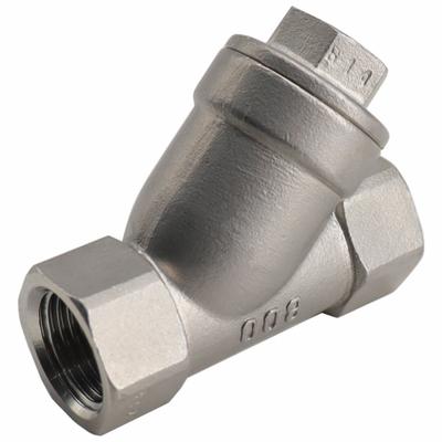 APPROVED VENDOR Check Valve: Piston, Y-Style Valve Body, 1 1/4 in Pipe Size, FNPT x FNPT - 316 Stainless Steel Y Piston Check Valves