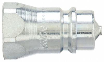 PIONEER Hydraulic Quick Connect Hose Coupling: 1/2 in Coupling Size, Steel - 4000 Series Hydraulic Quick-Connect Coupling Plugs