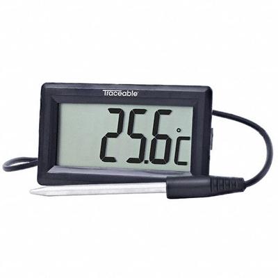 TRACEABLE Extra-Long Thermometer Probe: -58°F to 572°F /-50°C to 300°C - General Purpose Panel Mount Digital Thermometers