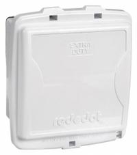 RED DOT While In Use Weatherproof Cover: 2 Gangs, Vertical, Polycarbonate, White (MPN 2CKPM-W). Key specifications — attr211022: RED DOT; attr1046333: White; attr1046334: Polycarbonate; attr1046335: Duplex; attr1046340: Vertical.