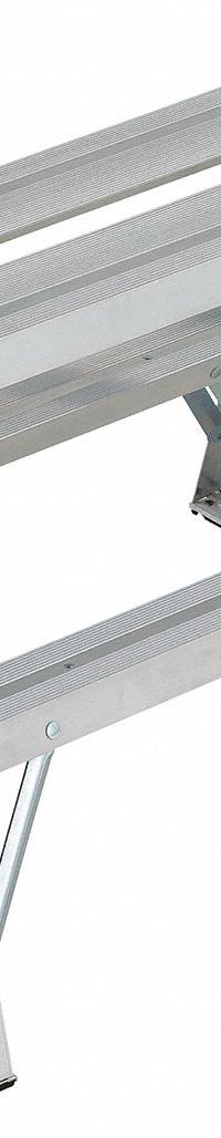 LOUISVILLE LADDER Step Stool: 2 Steps, 2.1 ft Overall Ht, 300 lb Load Cap, Aluminum (MPN L-2032-02). Key specifications — Brand: LOUISVILLE LADDER; Color: Silver.
