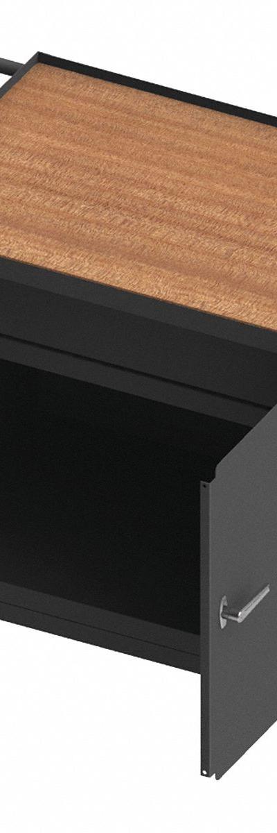 DURHAM MFG Mobile Cabinet Workbench: 36 in x 24 in - Mobile Cabinet Benches with Shelves