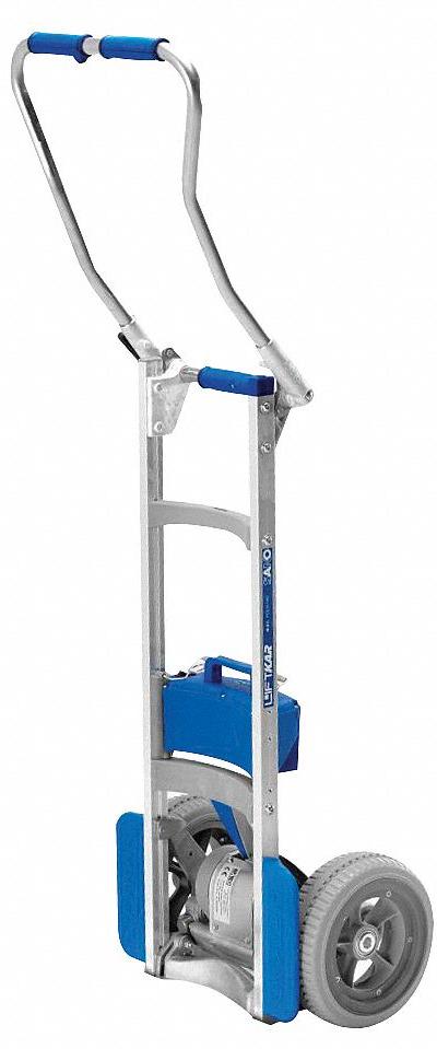 WESCO General Purpose Hand Truck: 240 lb Cap - Corrosion-Resistant Electric Stair-Climbing Hand Trucks Without Nose Plate