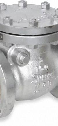 SHARPE Check Valve: Swing, 2-Way, Inline Valve Body, 4 in Pipe Size, Flange x Flange, 700°F, Std (MPN 4371002760). Key specifications — Seat Material: Metal; Brand: SHARPE.