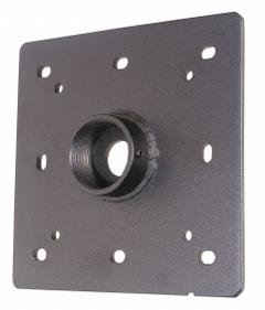VIDEO MOUNT PRODUCTS Ceiling Plate: Ceiling, Max. 250 lb, Fixed, Powder Coated, Black, CP2. Key specifications — Manufacturer Part Number: CP2; Finish: Powder Coated; Material: Steel; Mounting Location: Ceiling; Brand: VIDEO MOUNT PRODUCTS; Color: Black.