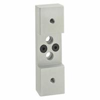 Roller Wheel Bracket: 15 Series, 1 3/16 in L x 1 1/2 in W x 4 5/8 in H, Silver, Anodized (MPN 2754). Key specifications — Brand: 80/20; Housing Material: Aluminum; Includes: Mounting Hardware; Finish: Anodized.