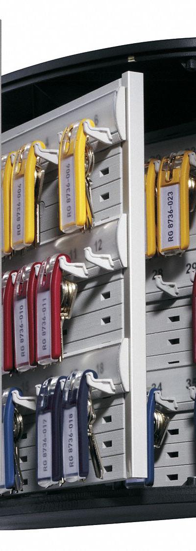 DURABLE Key Box: 36 Key Capacity - Key Cabinets with Key Lock