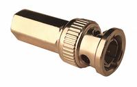 VITEK Coaxial Twist Connector: Male, Connector, Silver, Twist-On, RG-59, 1 GHz Max Freq, BNC, 100 PK (MPN VT-BNC-TWST-ML100). Key specifications — attr930438: Connector; attr930422: VITEK; attr930423: Silver; attr930429: Chrome Plated; attr930430: Male.