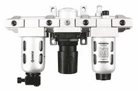 GROZ Filter/Regulator/Lubricator: 1/4 in NPT, 18 cfm, 145 psi Max Op Pressure, 40 micron, 7DX44. Key specifications — attr109524: GROZ.